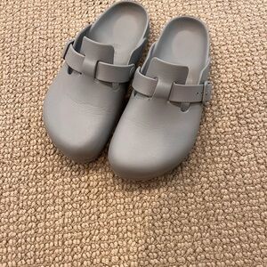Birkenstock Gray Mules & Clogs